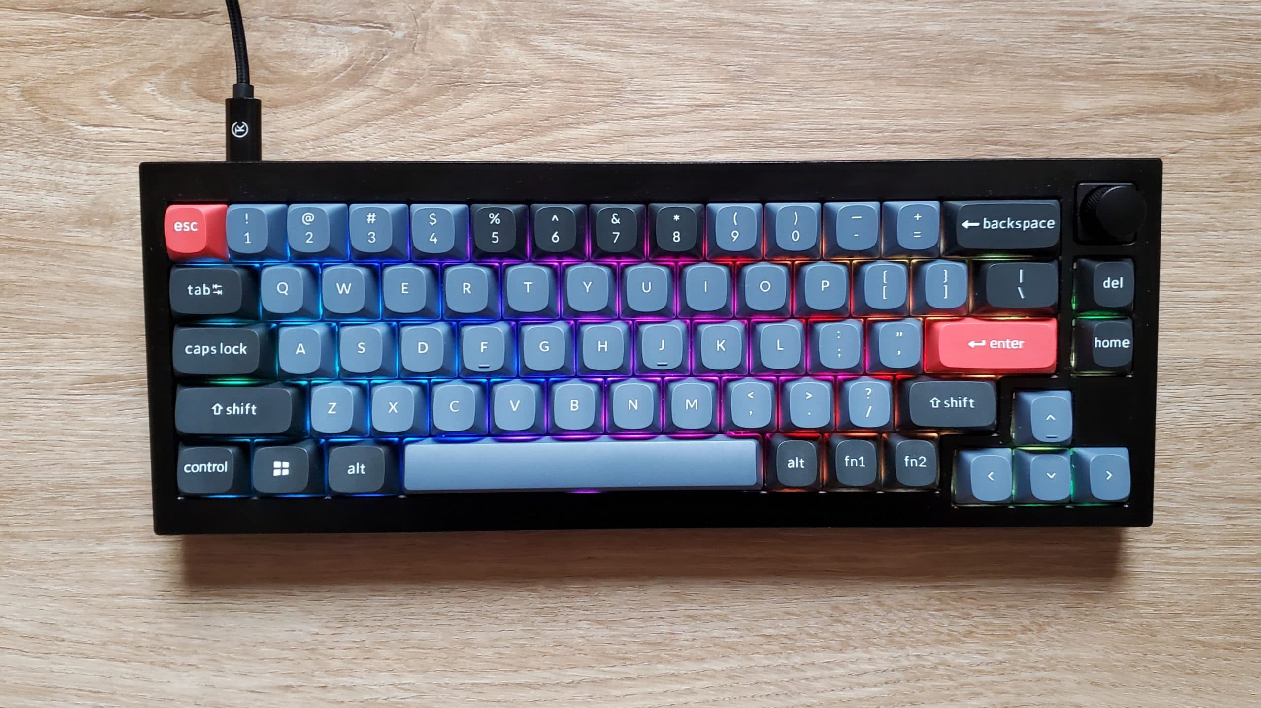 KEYCHRON Q2 QMK Custom Mechanical Keyboard Fully Assembled Knob